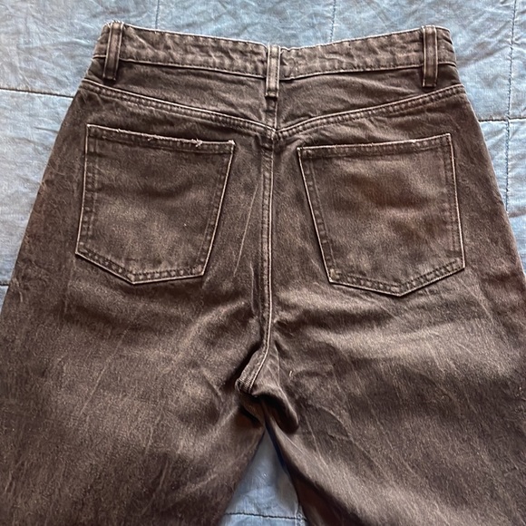 Zara Flare leg jeans. Black color. Size 6. - Picture 5 of 9